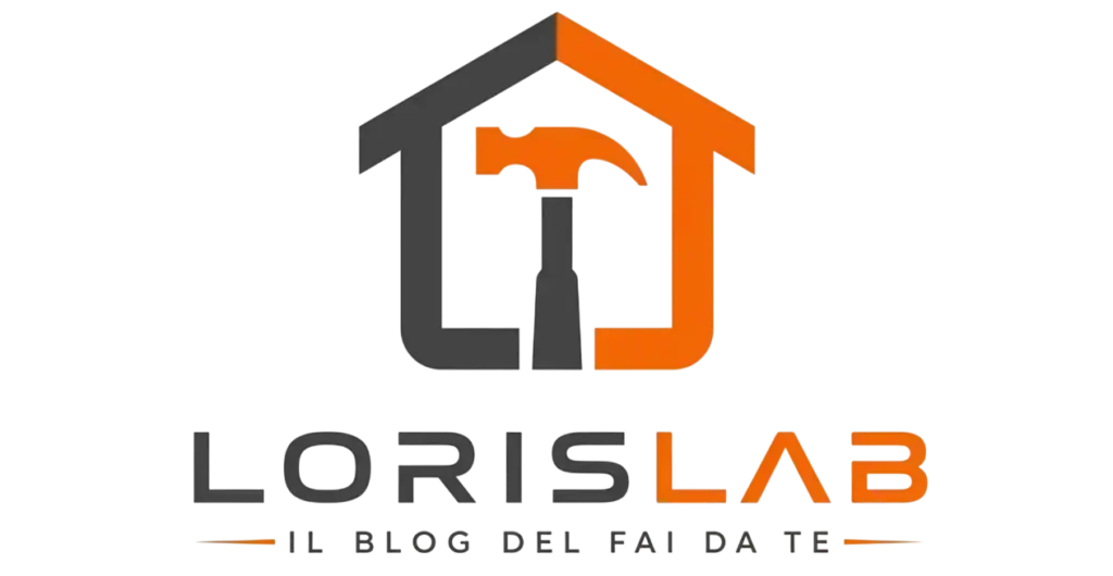Logo LorisLab blog fai da te con iniziali LL design moderno