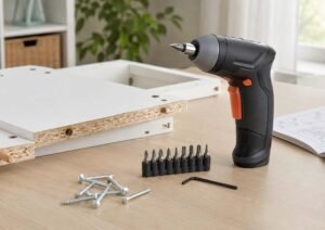 Avvitatore a batteria compatto per montare mobili e piccoli lavori di fai da te in casa