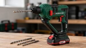 Tassellatore Parkside PABH 20-Li a batteria 20V con punte SDS per lavori fai da te